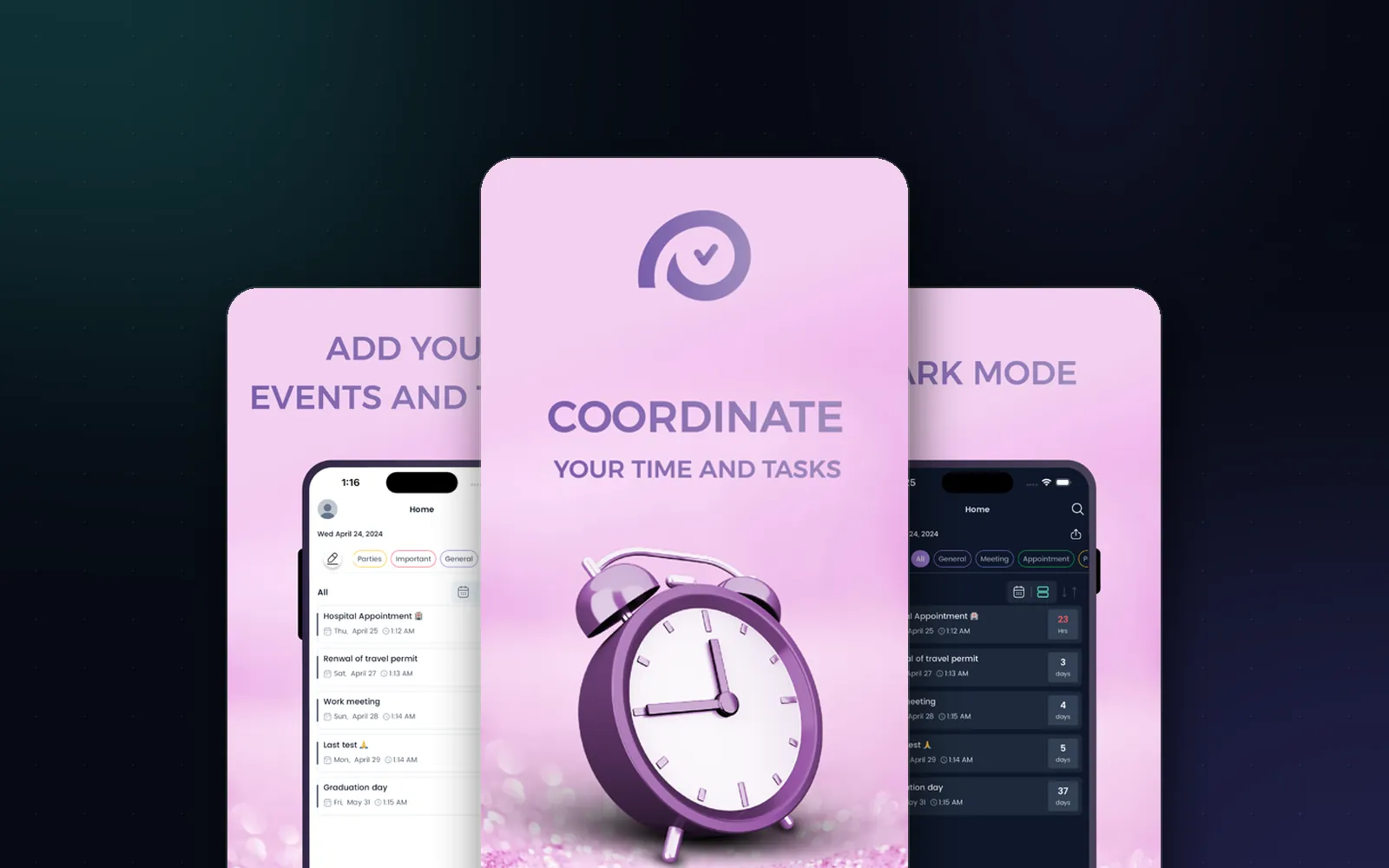 My Events & Tasks — preview