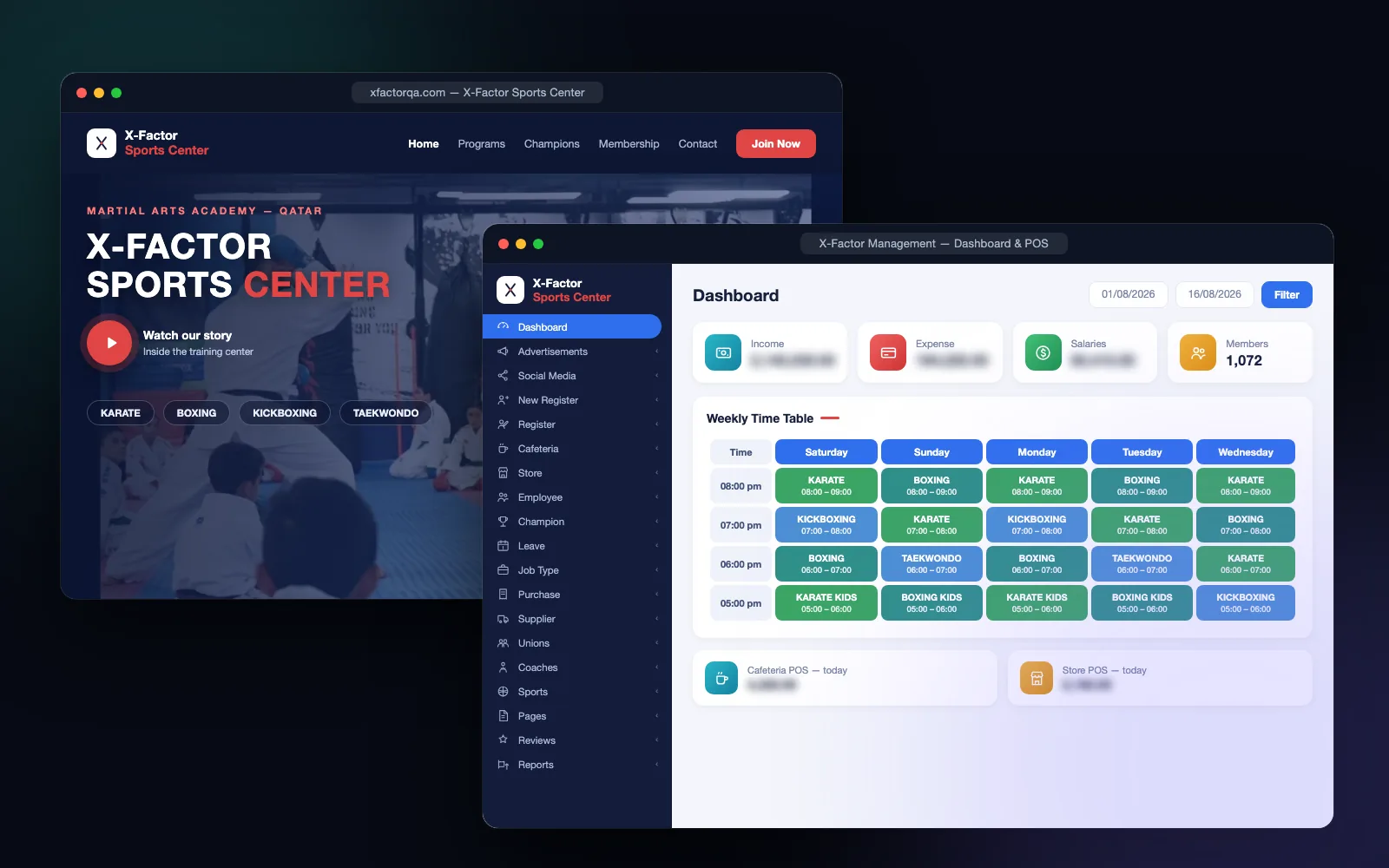 X-Factor Sports Center — preview
